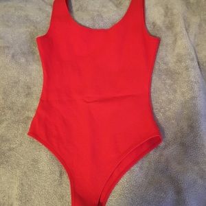 Red bodysuit